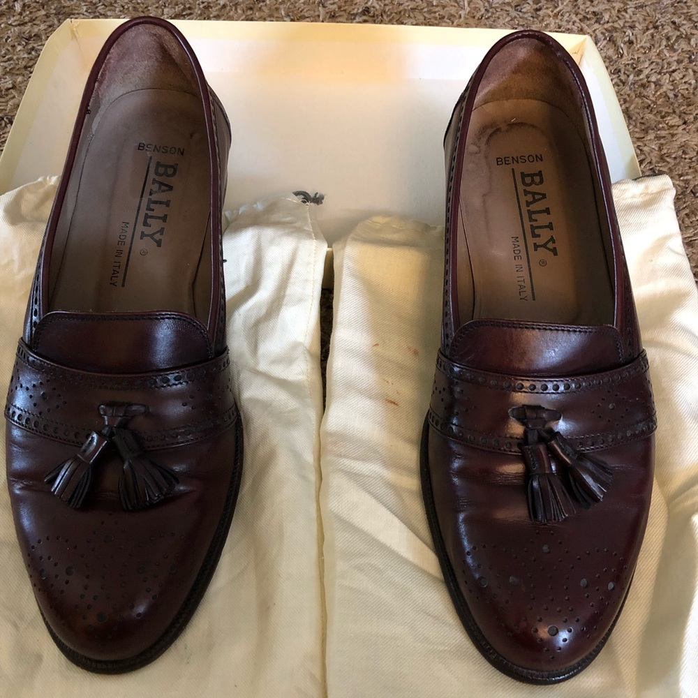 Men’s Bally loafers reddish brown size 7 1/2